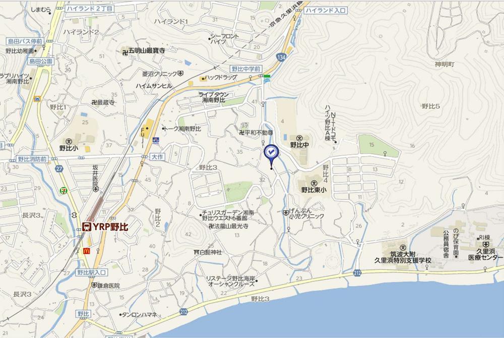 Local guide map. Blue tick is the property location. I think that you refer to us of the surrounding environment. 