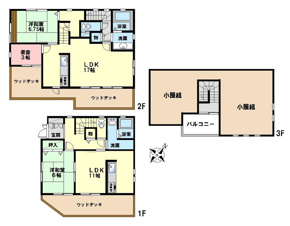 Floor plan. 31,800,000 yen, 2LLDDKK + S (storeroom), Land area 100.32 sq m , Building area 107.54 sq m