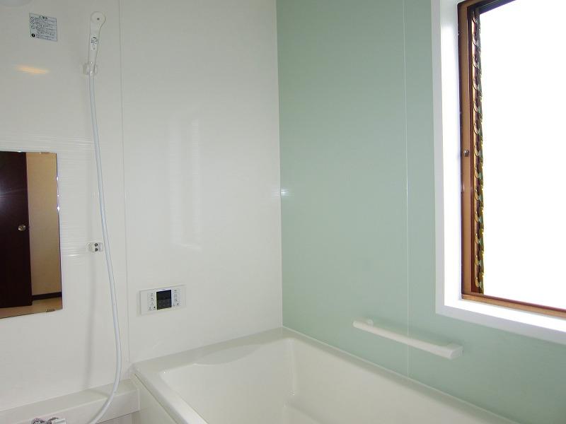Bathroom. New replaced.. There are large windows