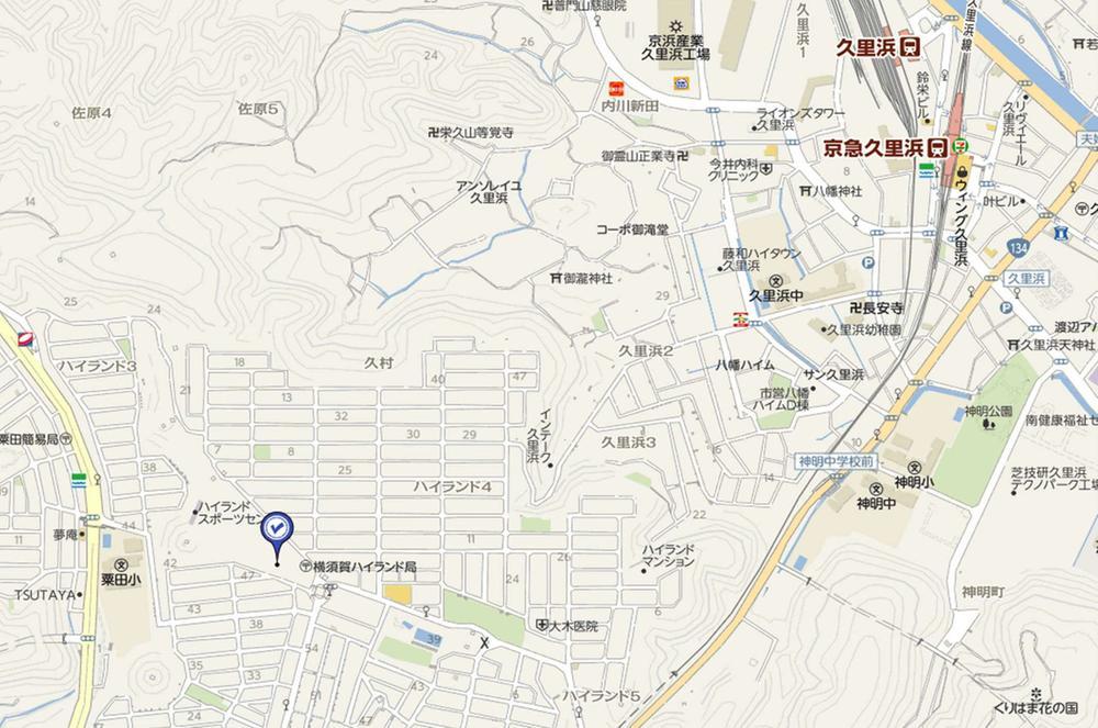 Local guide map. Blue mark is I think that you refer to us the property location is the surrounding environment.