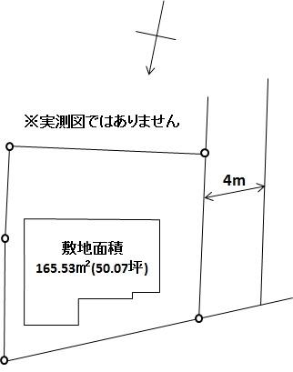 Compartment figure. Land price 13.8 million yen, Land area 165.53 sq m
