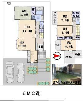 Floor plan. 49,800,000 yen, 4LDK, Land area 191.74 sq m , It is 4LDK of the building area 109.1 sq m floor area 33 square meters. 