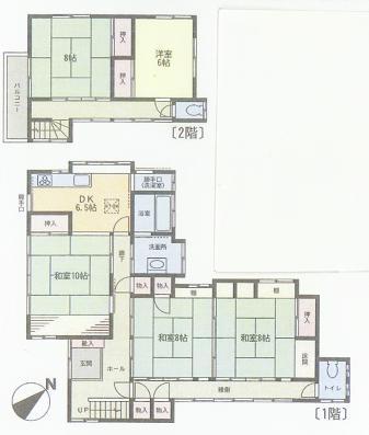 Floor plan. 14.8 million yen, 5DK, Land area 609.82 sq m , Building area 129.15 sq m