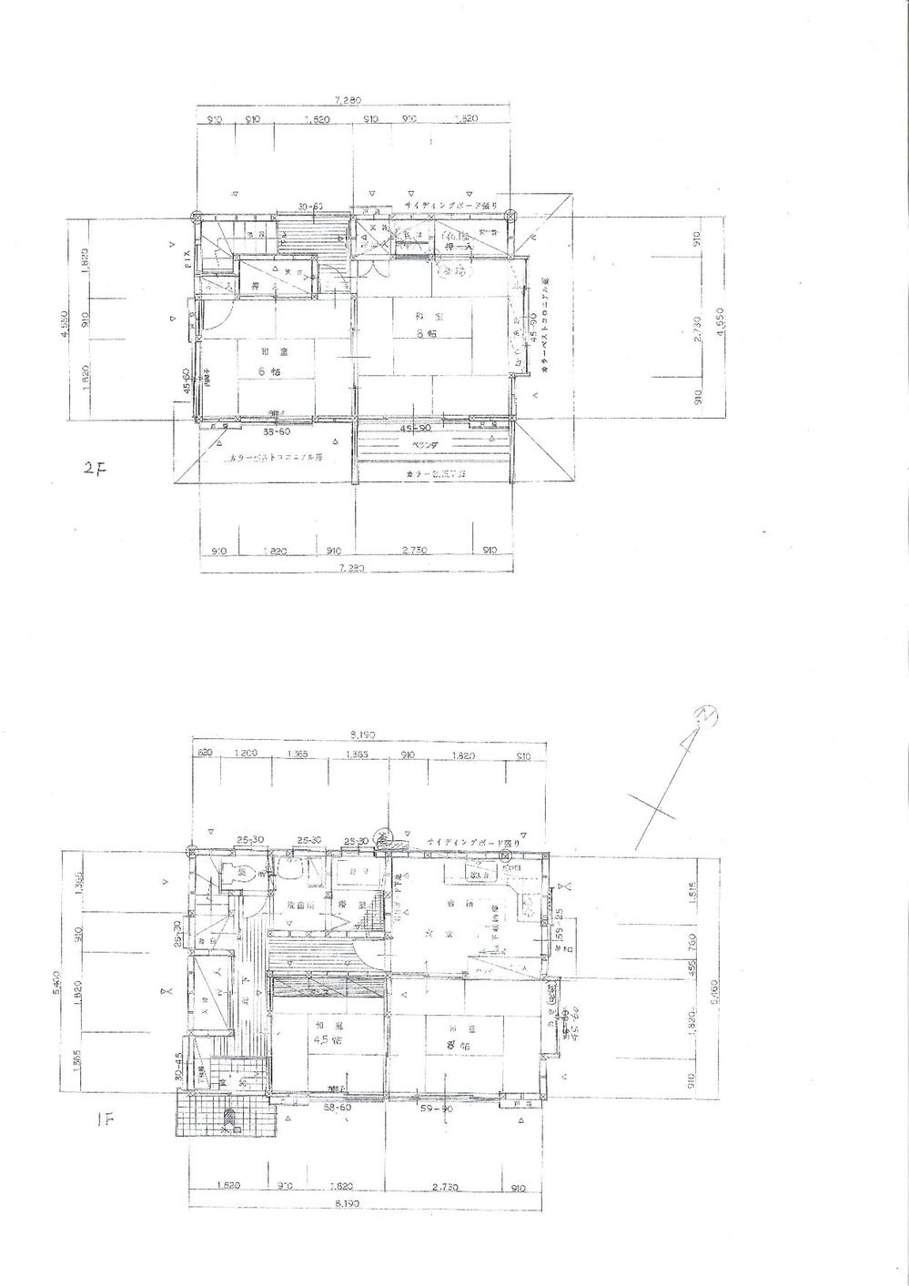 Floor plan. 7.9 million yen, 4DK, Land area 76.88 sq m , Building area 76.86 sq m
