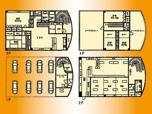 Floor plan. 58,800,000 yen, 5LDK, Land area 188.43 sq m , Building area 336.58 sq m