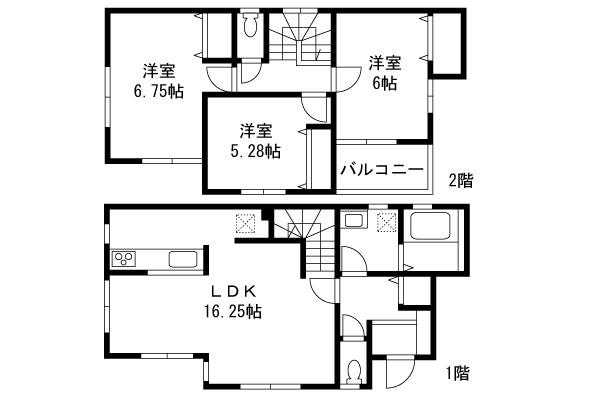 Floor plan. 31.5 million yen, 3LDK, Land area 108.27 sq m , Building area 84.05 sq m