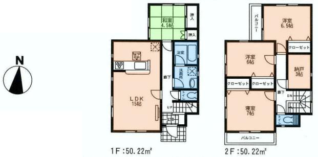 Floor plan. (2), Price 33,800,000 yen, 4LDK, Land area 209.22 sq m , Building area 100.44 sq m