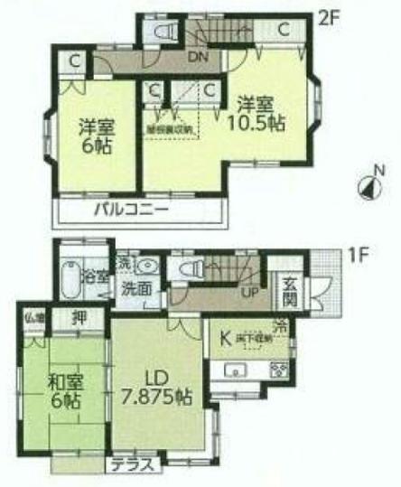 Floor plan. 16.5 million yen, 3LDK, Land area 100 sq m , Building area 85.25 sq m