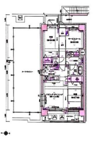 Floor plan. 3LDK, Price 19,800,000 yen, Footprint 68.5 sq m