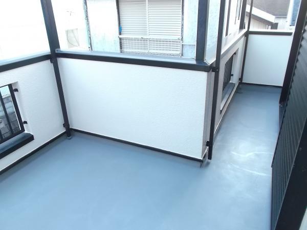 Balcony. Veranda waterproof processed.