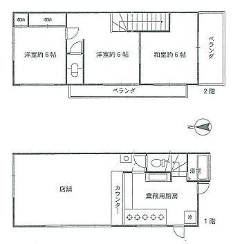 Floor plan. 10.8 million yen, 4K, Land area 58.15 sq m , House with building area 77.6 sq m store! 