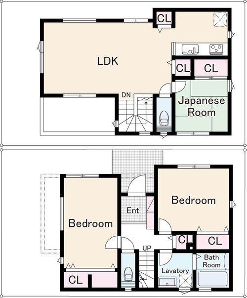 Floor plan. 33,800,000 yen, 3LDK, Land area 89.51 sq m , Building area 89.42 sq m