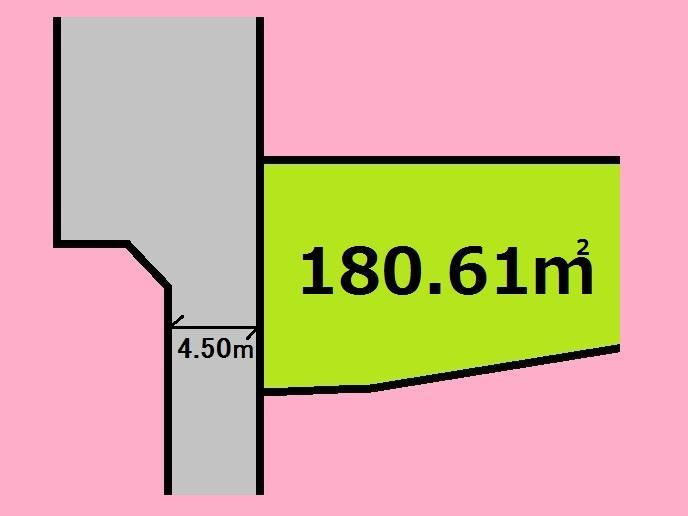 Compartment figure. Land price 29,800,000 yen, Land area 180.61 sq m