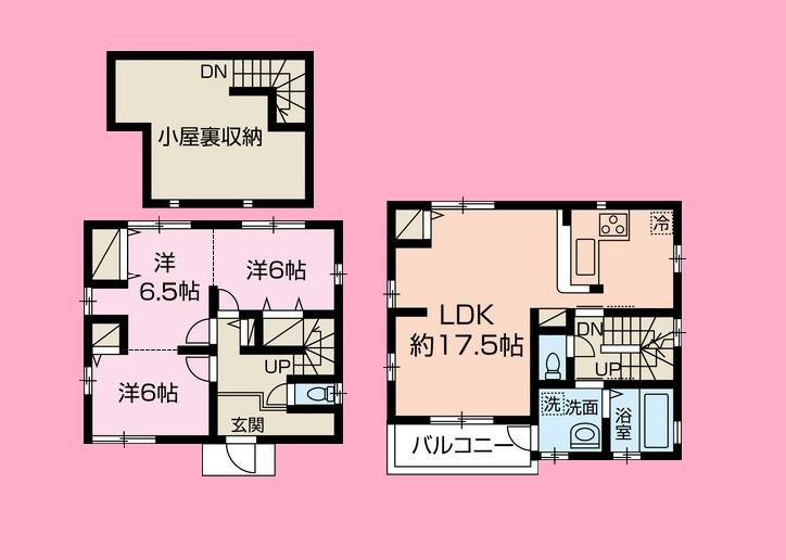 Floor plan. 26,900,000 yen, 3LDK, Land area 100 sq m , Building area 89.43 sq m