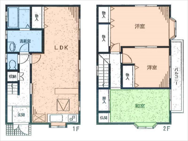 Floor plan. 28.5 million yen, 3LDK, Land area 135.11 sq m , Building area 109 sq m floor plan