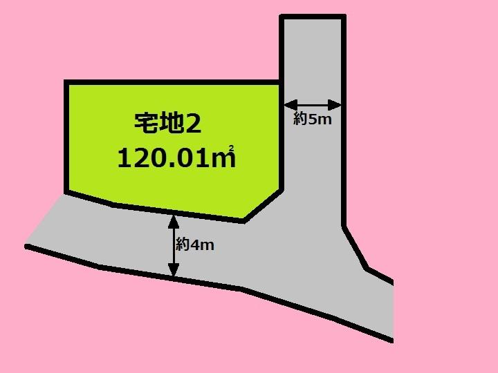 Compartment figure. Land price 21,800,000 yen, Land area 120.01 sq m