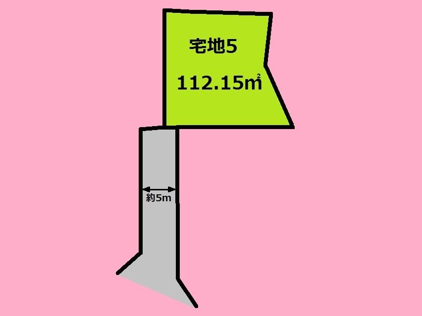 Compartment figure. Land price 16.8 million yen, Land area 112.15 sq m