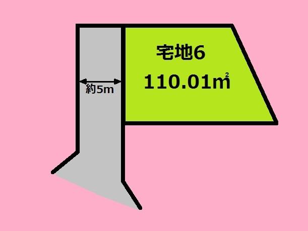 Compartment figure. Land price 20.8 million yen, Land area 110.01 sq m