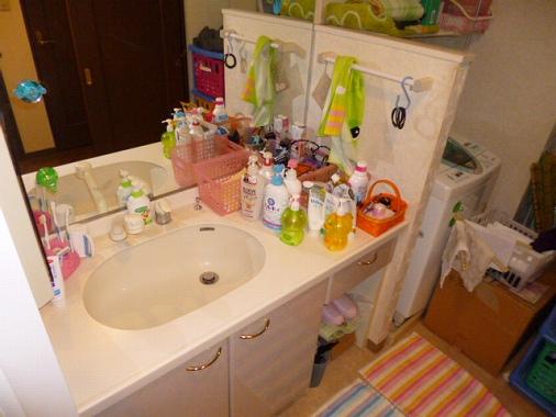 Wash basin, toilet. Vanity