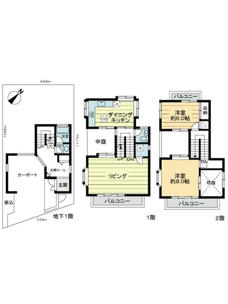 Floor plan. 15 million yen, 2LDK, Land area 82.37 sq m , Building area 90.9 sq m