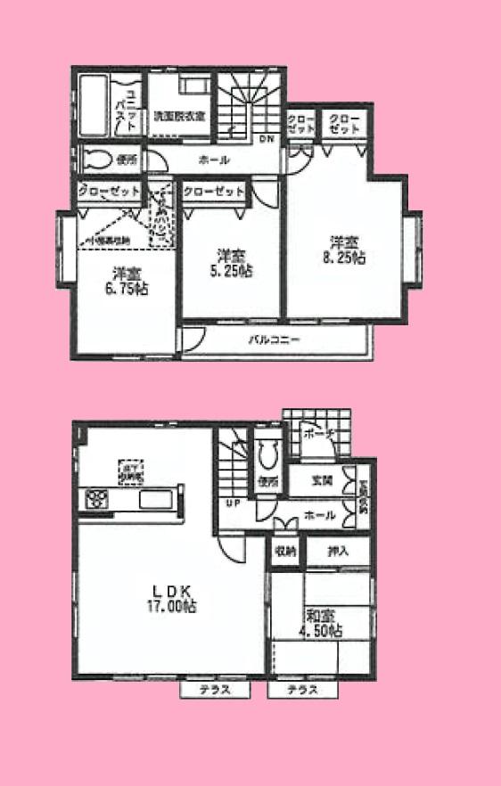 Floor plan. (7 Building), Price 28.5 million yen, 4LDK, Land area 110.19 sq m , Building area 100.19 sq m