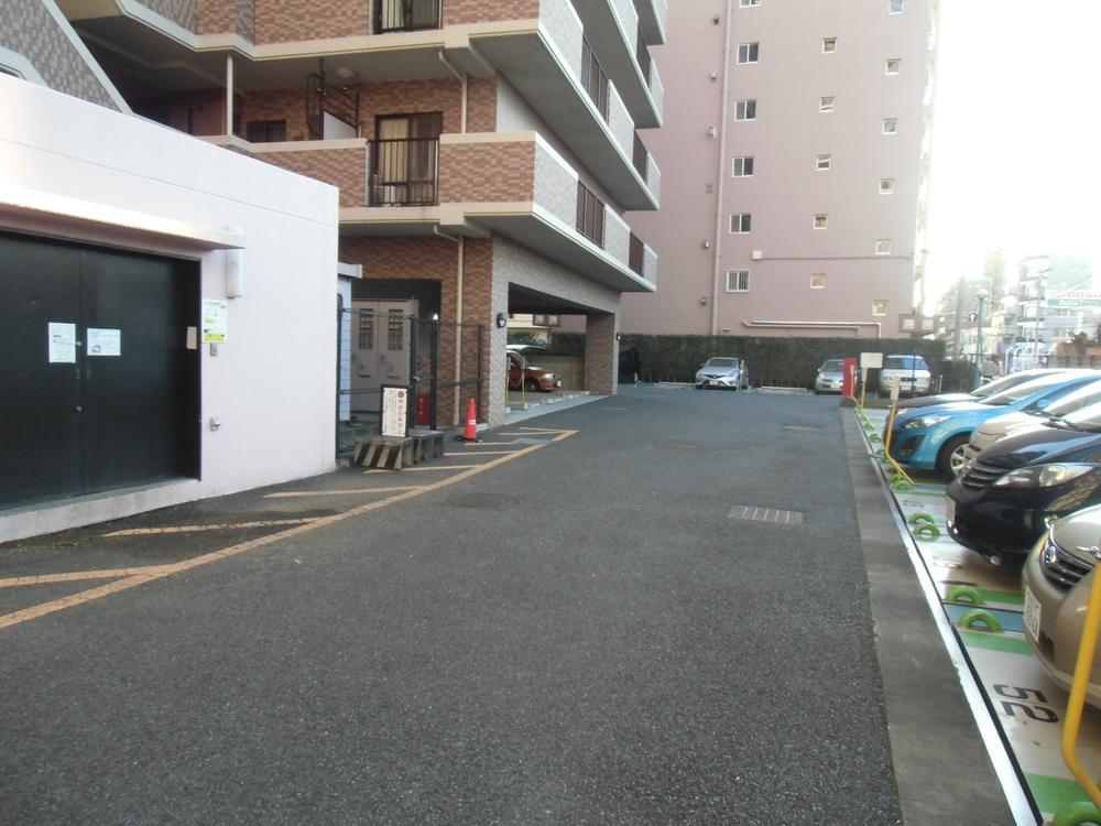 Parking lot. Common areas