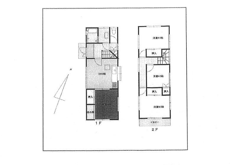 Floor plan. 23.8 million yen, 4DK, Land area 143.48 sq m , Building area 79.32 sq m