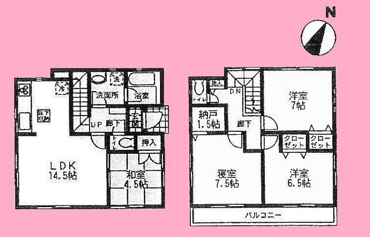 Floor plan. (3 Building), Price 28.8 million yen, 4LDK, Land area 117.93 sq m , Building area 94.36 sq m