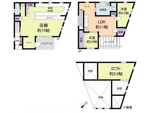 Floor plan. 29,900,000 yen, 2LDK+S, Land area 79.33 sq m , Building area 103.38 sq m