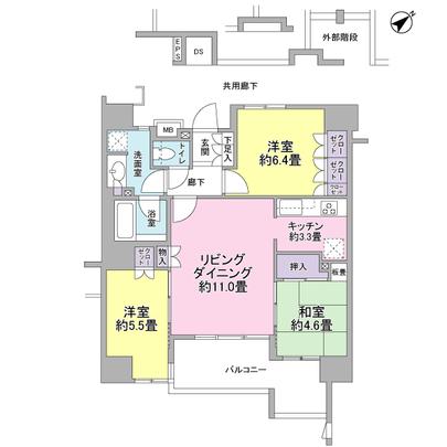 Floor plan. 70.12 sq m  / 3LD ・ K type