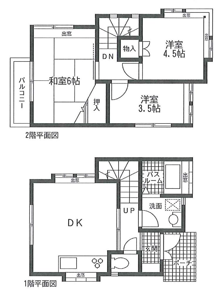 Floor plan. 14.8 million yen, 3DK, Land area 58.9 sq m , Building area 52.65 sq m