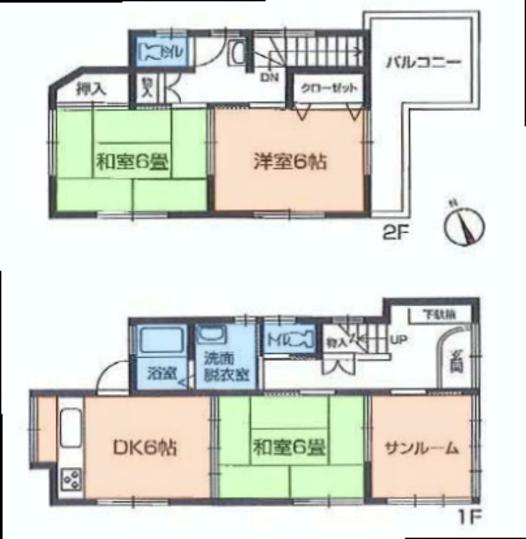 Floor plan. 22,800,000 yen, 3DK, Land area 79.57 sq m , Building area 68.1 sq m