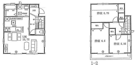 Floor plan. 25,800,000 yen, 3LDK, Land area 84.31 sq m , Building area 82.8 sq m