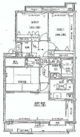 Floor plan. 3LDK, Price 15.8 million yen, Occupied area 75.28 sq m , Balcony area 13.54 sq m