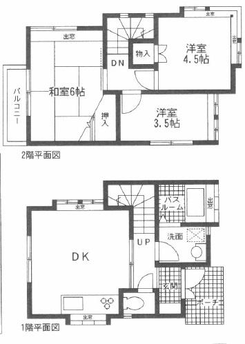 Floor plan. 14.8 million yen, 3DK, Land area 58.9 sq m , Building area 52.65 sq m