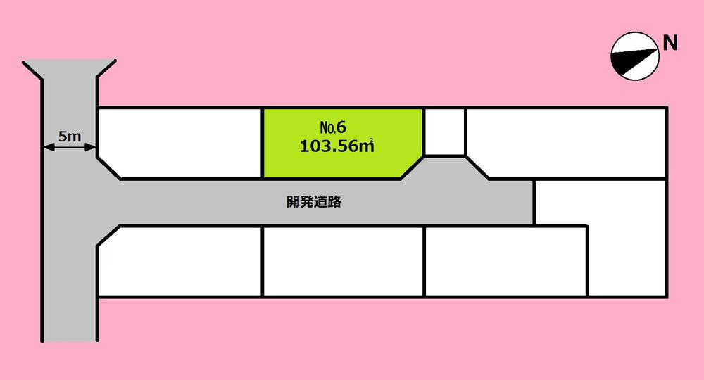 Compartment figure. Land price 21.3 million yen, Land area 103.56 sq m