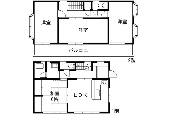 Floor plan. 26,800,000 yen, 4LDK, Land area 100.1 sq m , Building area 94.18 sq m