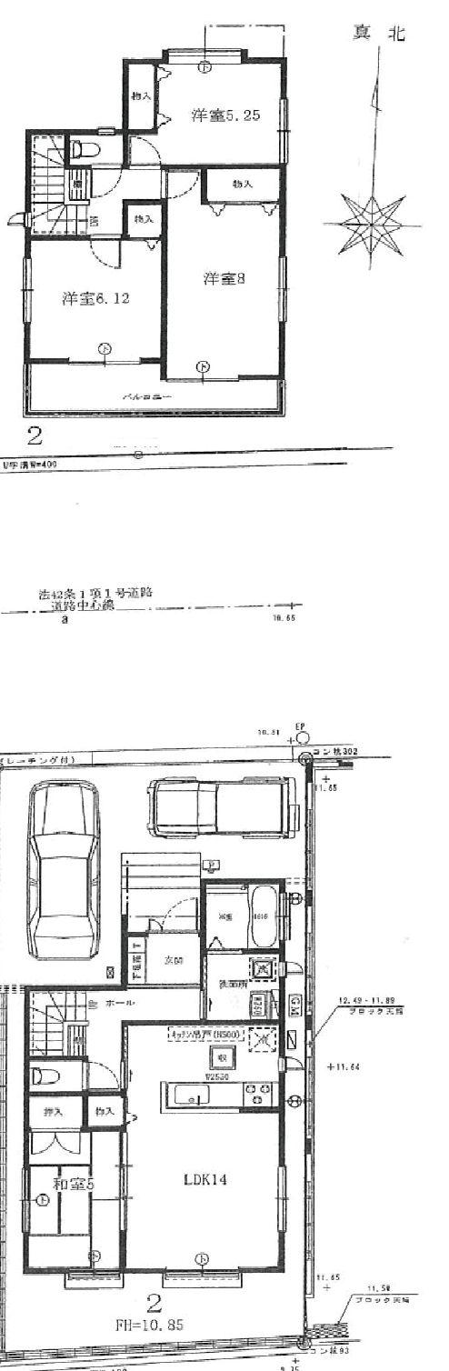 Floor plan. (Building 2), Price 31,800,000 yen, 4LDK, Land area 108.17 sq m , Building area 93.36 sq m