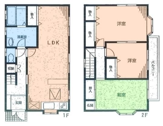 Floor plan. 28.5 million yen, 3LDK, Land area 135.11 sq m , Building area 109 sq m