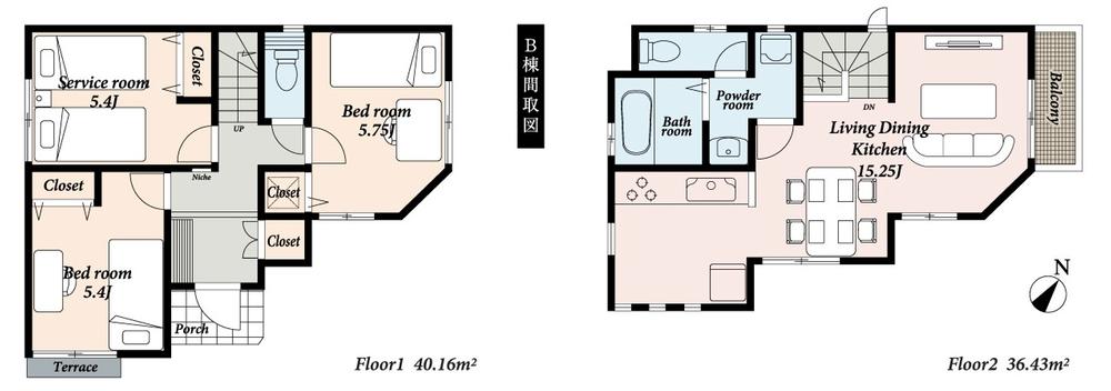 Floor plan. 27,800,000 yen, 2LDK + S (storeroom), Land area 83.34 sq m , Building area 76.59 sq m floor plan