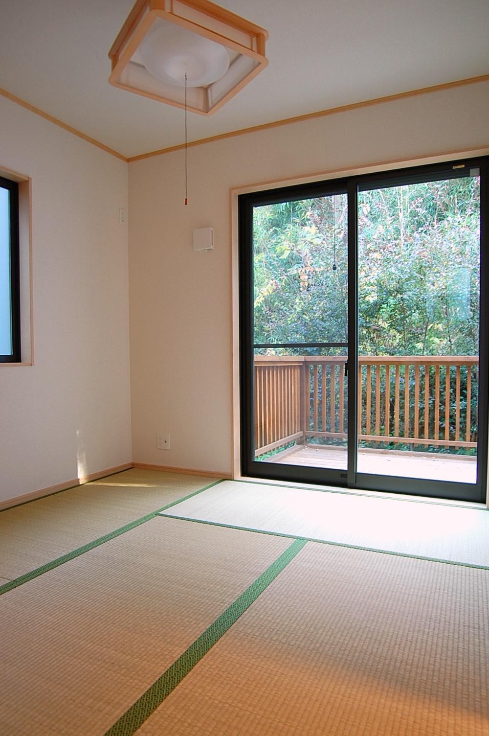 Non-living room. Beautiful scenic backdrop is creating a healing space Japanese-style room. 
