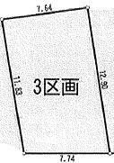 Compartment figure. Land price 26.5 million yen, Land area 94.44 is the sales area of ​​sq m site 28.56 tsubo.