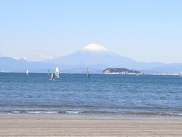 Other Environmental Photo. And Fuji from Zushi coast Enoshima