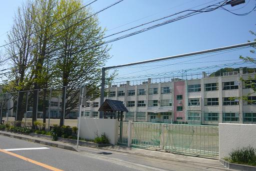 Primary school. Zushi Municipal Hisaki to elementary school 1262m