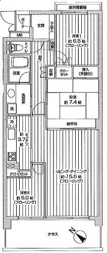 Floor plan. 3LDK, Price 24,800,000 yen, Large 3LDK proprietary area 85.08 sq m 85.08 square meters