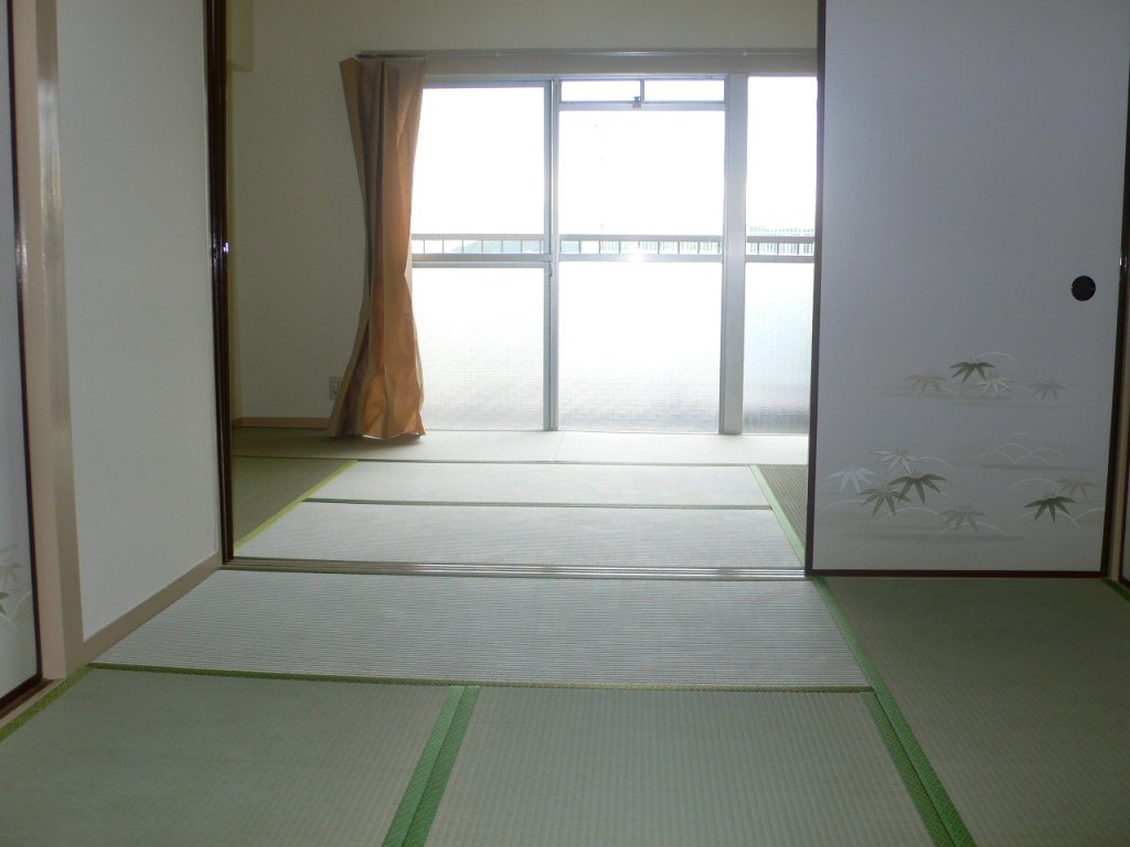 Other room space. Photo is the same type ・ It is another dwelling unit. Curtain is not attached.