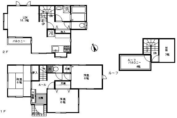 Floor plan. 32,900,000 yen, 3LDK + S (storeroom), Land area 118.05 sq m , Building area 86.53 sq m