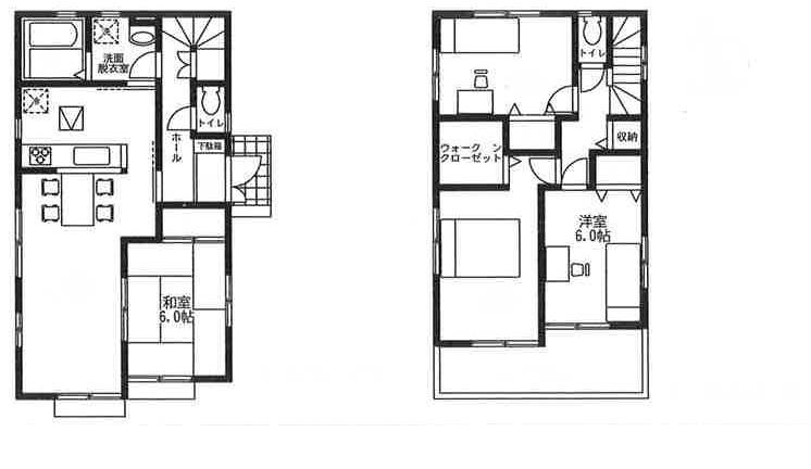 Floor plan. 30,800,000 yen, 4LDK, Land area 125.17 sq m , Building area 99.37 sq m
