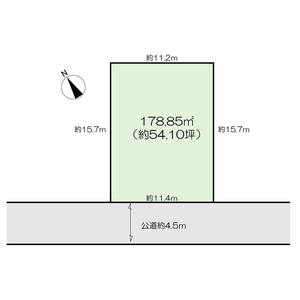 Compartment figure. Land price 21,800,000 yen, Land area 178.85 sq m
