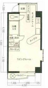 Floor plan. 1K, Price 6.5 million yen, Occupied area 28.95 sq m , Balcony area 3 sq m